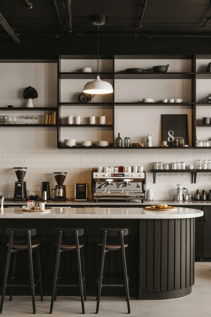 Black & White Coffee Bar Theme