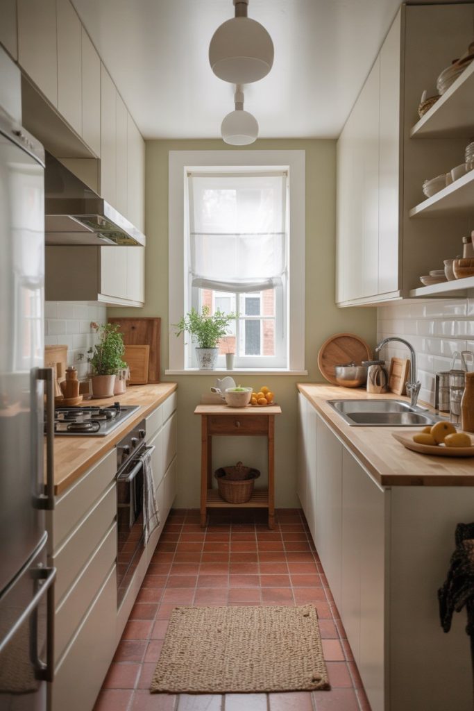 Narrow Galley Kitchen Design
