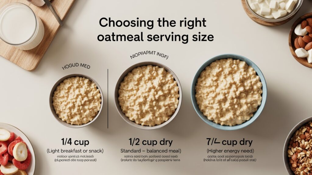 Choosing The Right Oatmeal Serving Size
