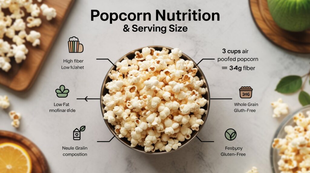 Popcorn Serving Size And Nutrition