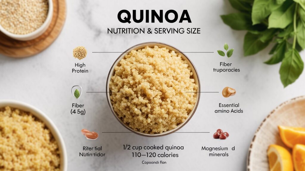 Quinoa Serving Size And Nutrition