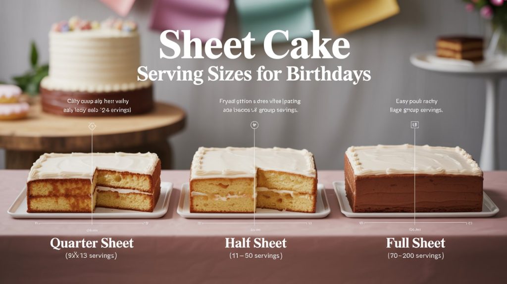 Sheet Cake Serving Sizes for Birthdays