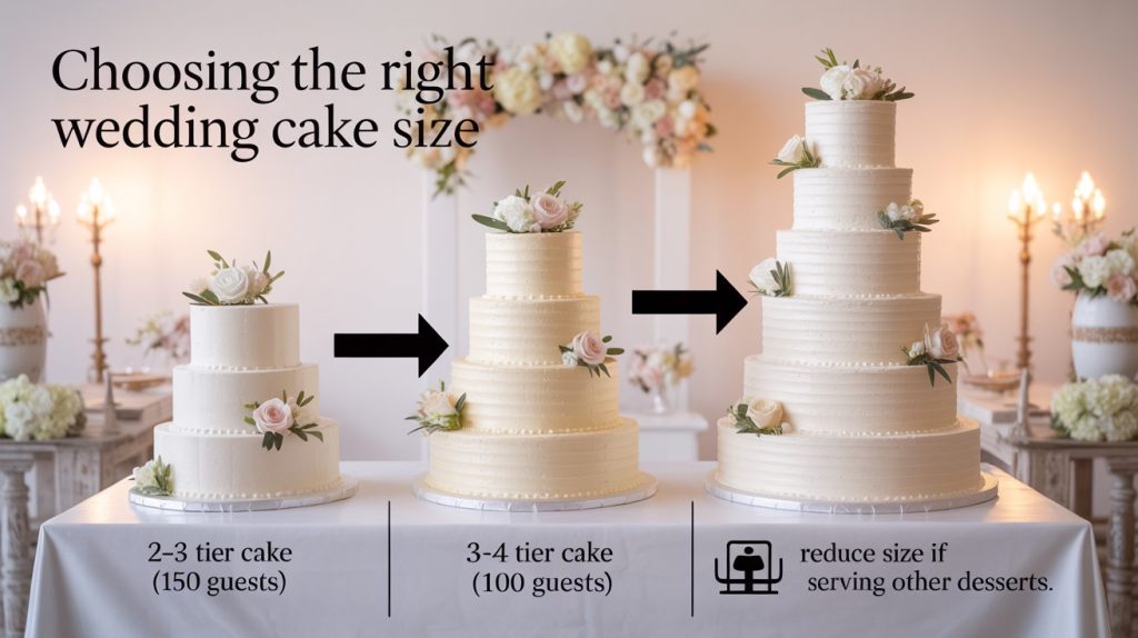 Choosing The Right Wedding Cake Size