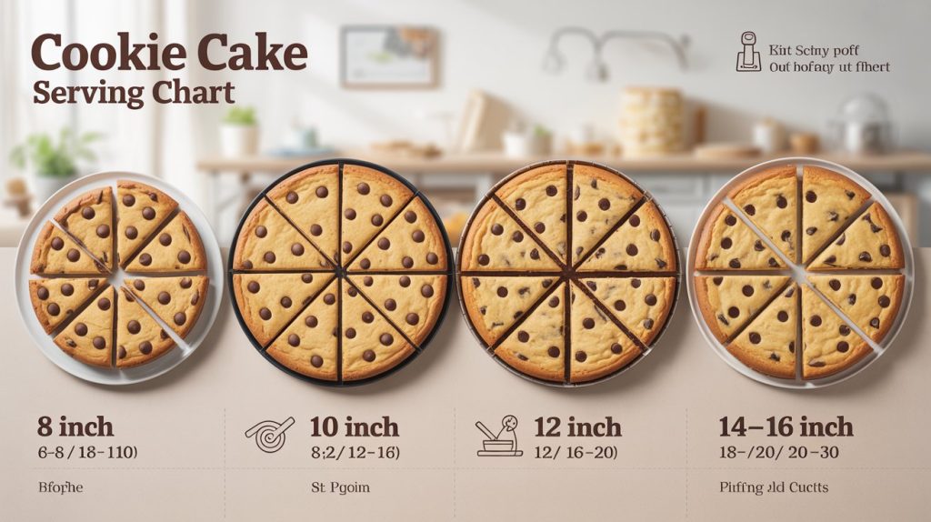Cookie Cake Serving Chart: Portions, Sizes, and Event Guide