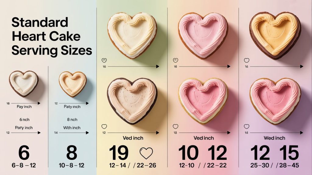 Standard Heart Shaped Cake Serving Sizes