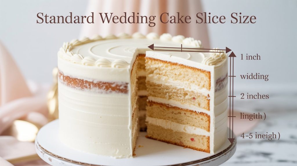 Standard Wedding Cake Slice Size