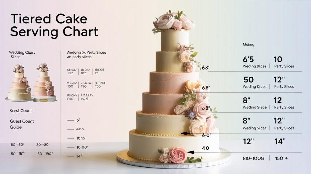 Tiered Cake Serving Chart: Portions, Sizes, and Event Planning