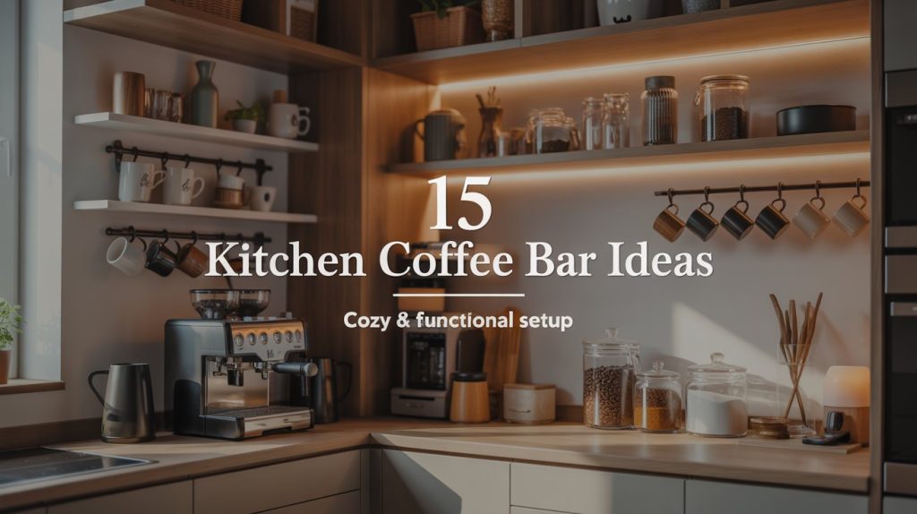 15 Kitchen Design Ideas Coffee Bar for a Cozy & Stylish Setup