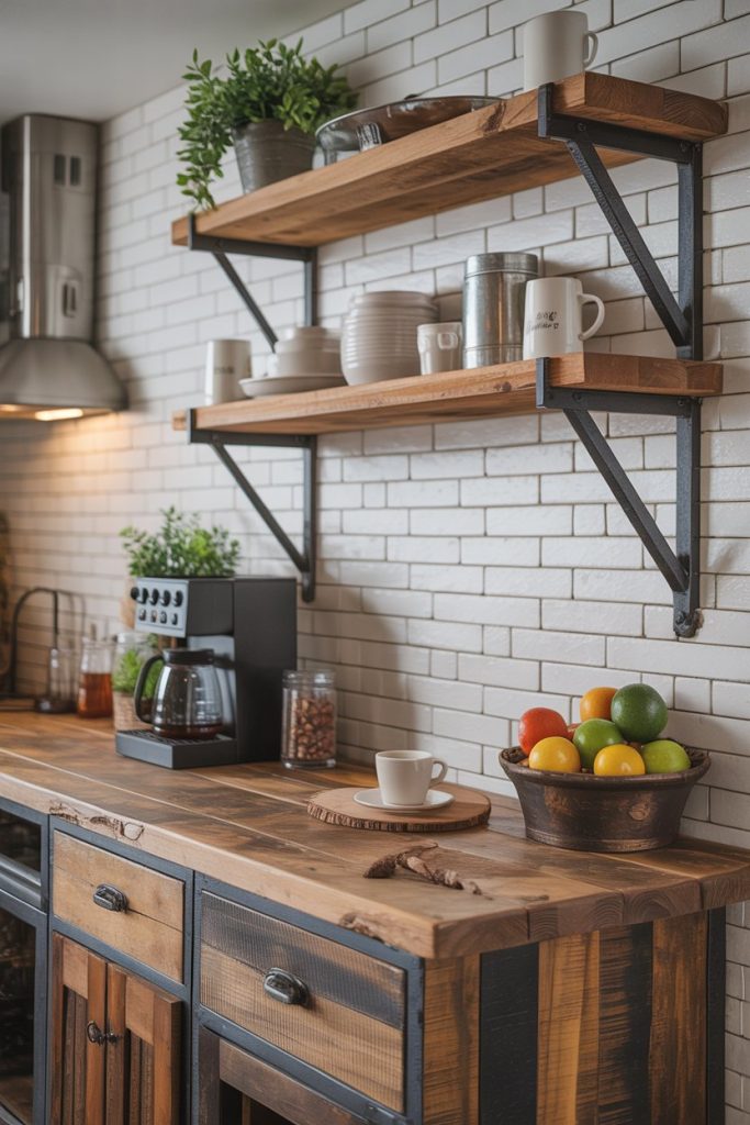  Rustic Wood Coffee Bar