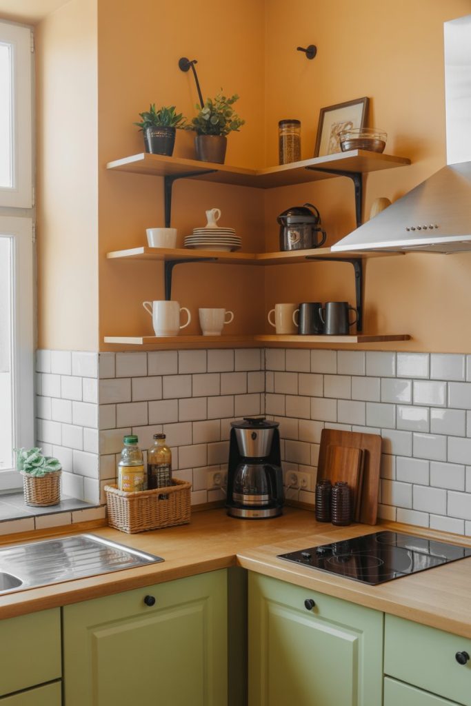 Corner Coffee Bar Setup