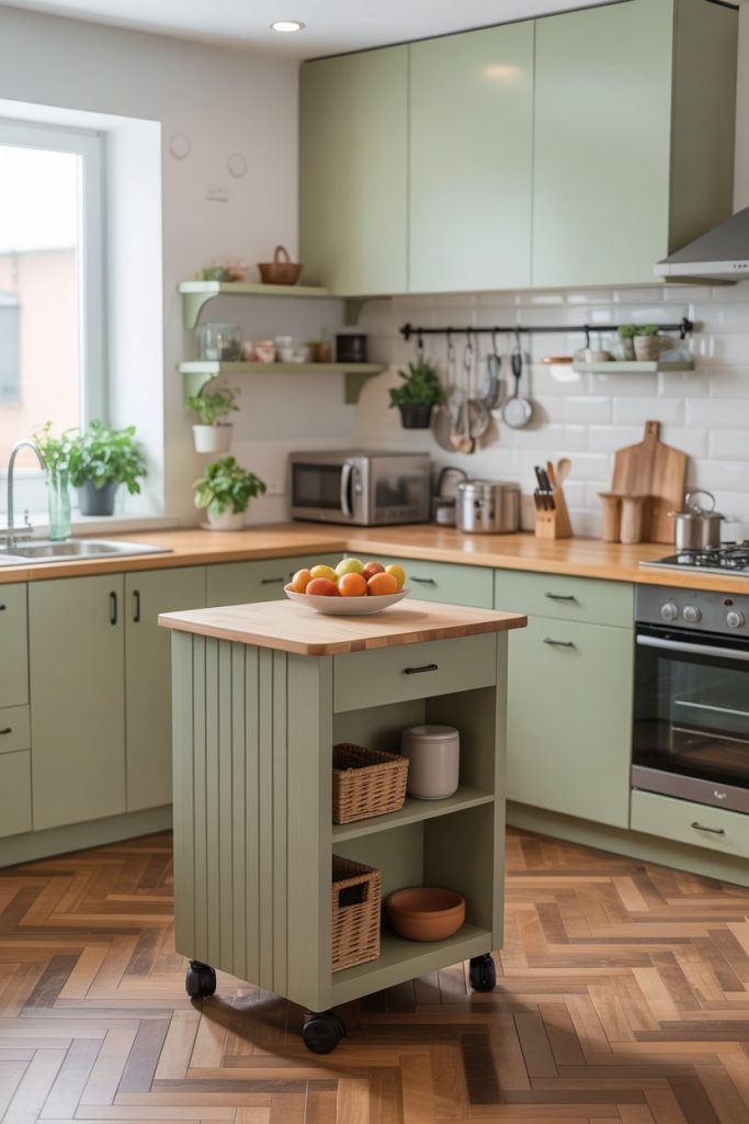 Compact Island for Small Kitchens