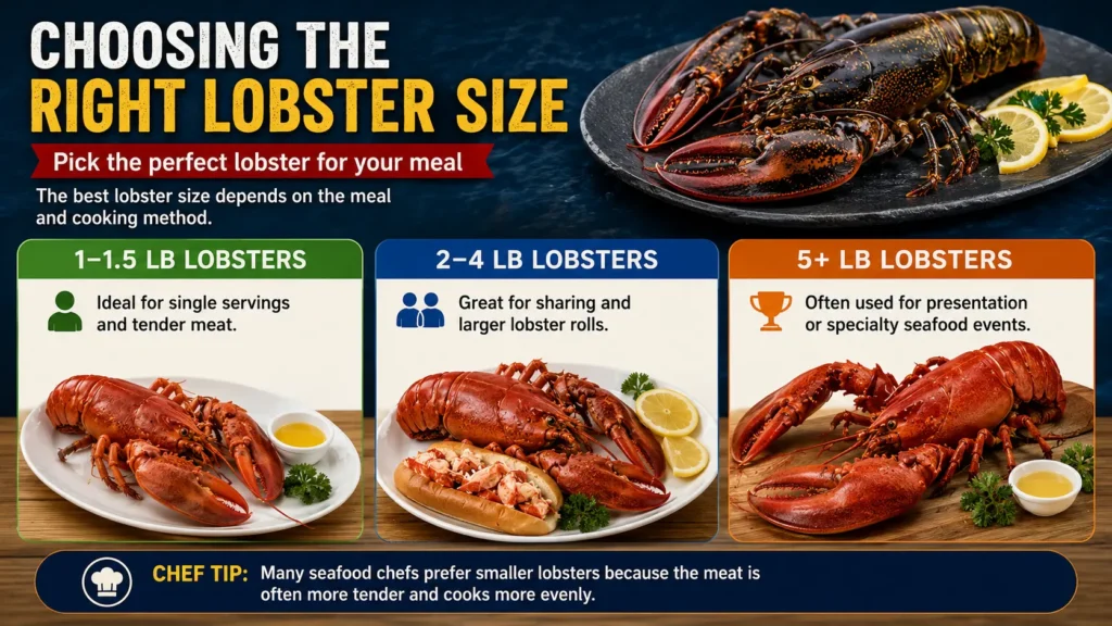 Choosing The Right Lobster Size