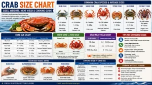 Crab Size Chart: Complete Guide To Crab Sizes And Weights