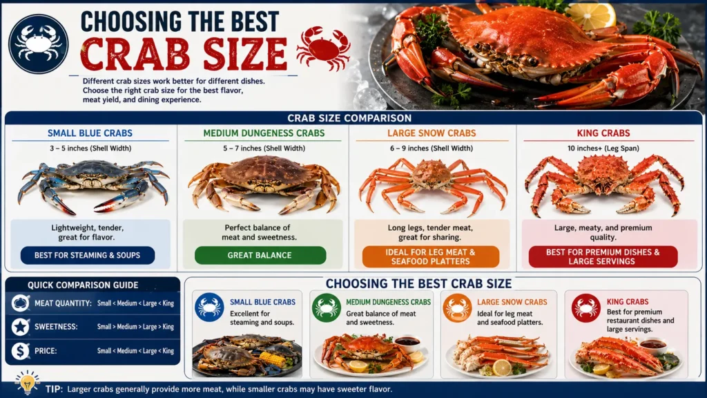 Choosing The Best Crab Size