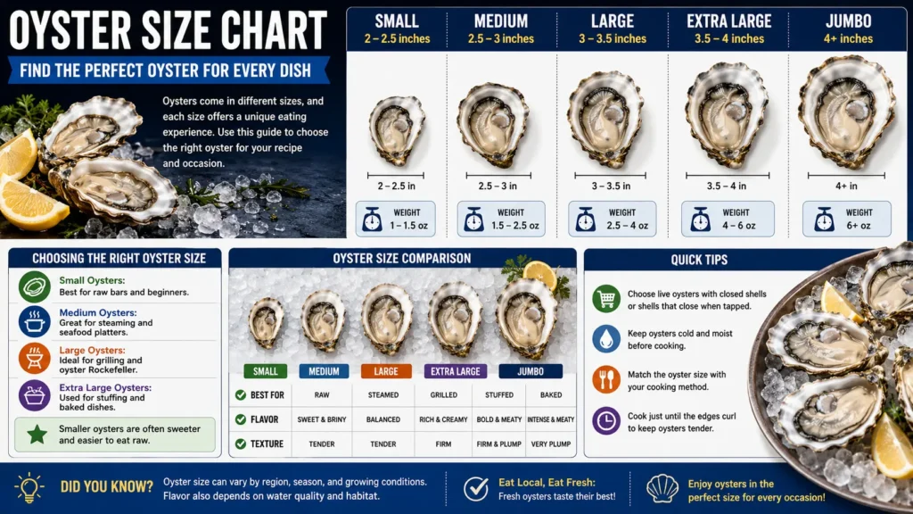 Choosing The Right Oyster Size