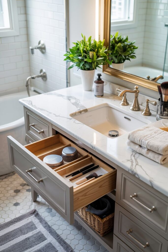 Hidden Drawer Under Sink Counter