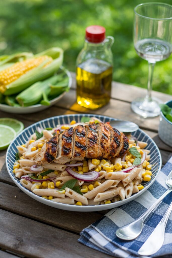 BBQ Chicken Pasta Salad