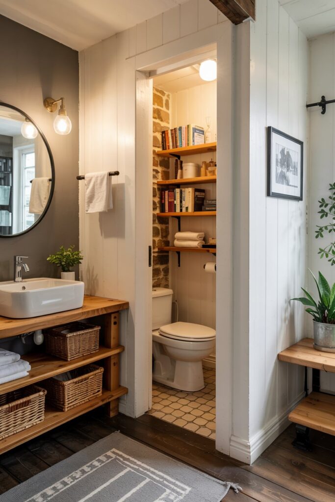 Bookshelf Hidden Bathroom Door