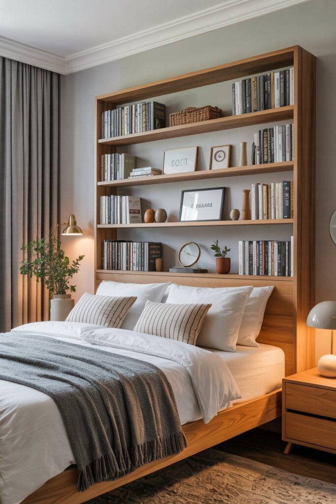 Bookshelf Hidden Headboard