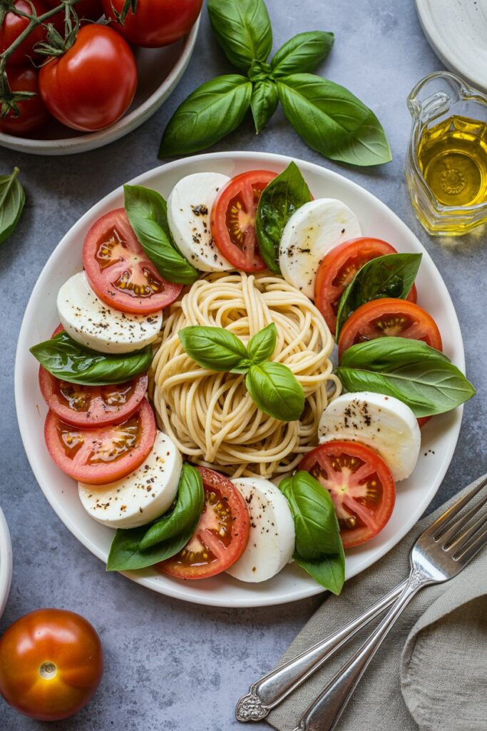 Caprese Cold Pasta Salad Dinner