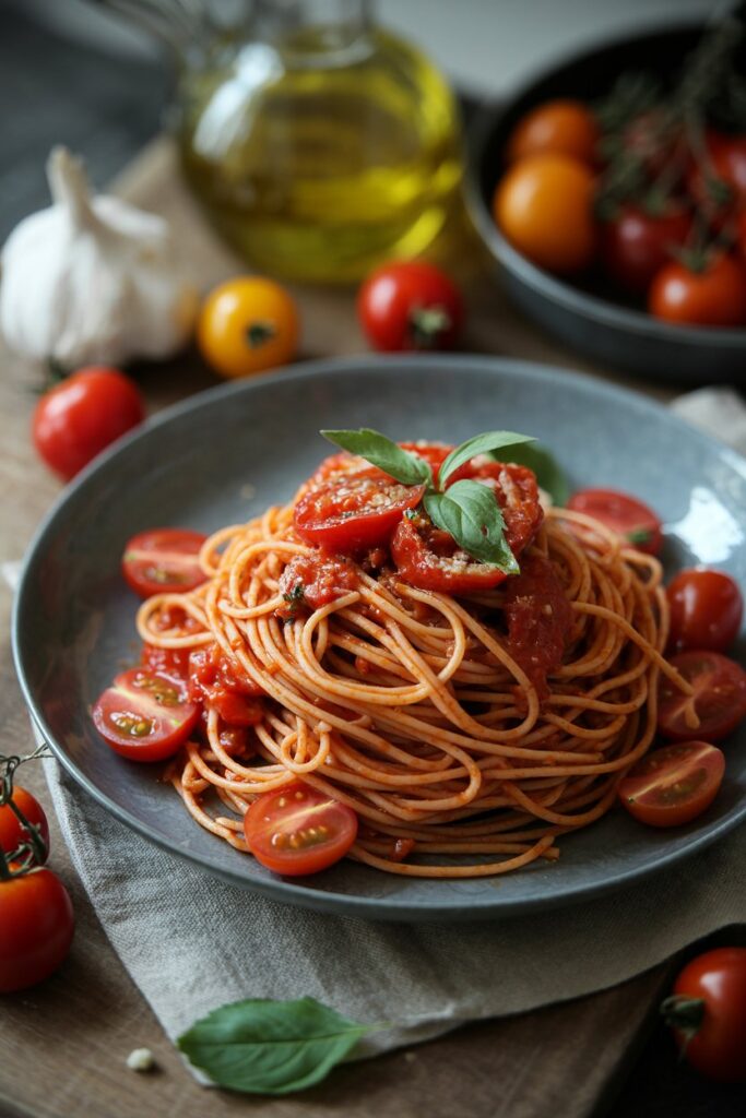  Cherry Tomato Burst Pasta