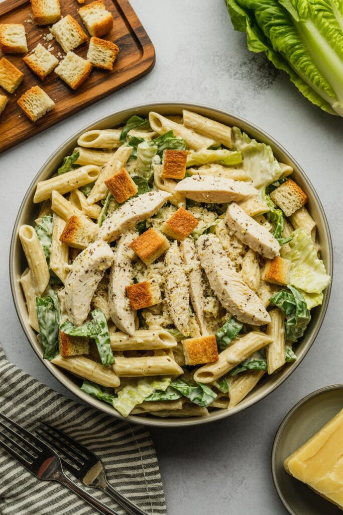 Chicken Caesar Pasta Salad Dinner