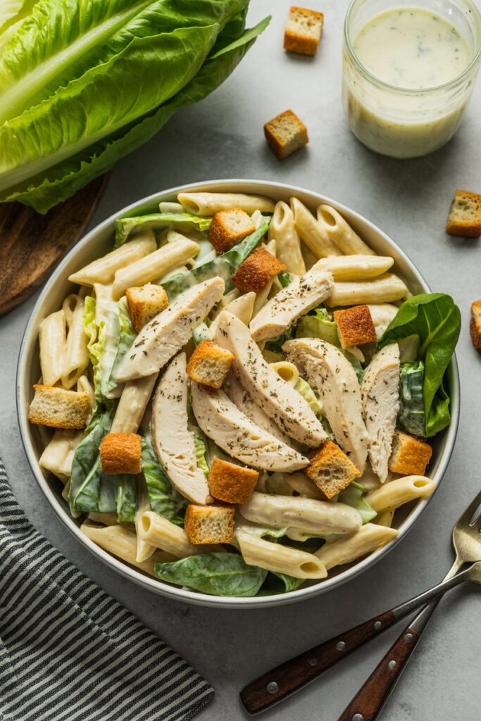 Chicken Caesar Pasta Salad Dinner