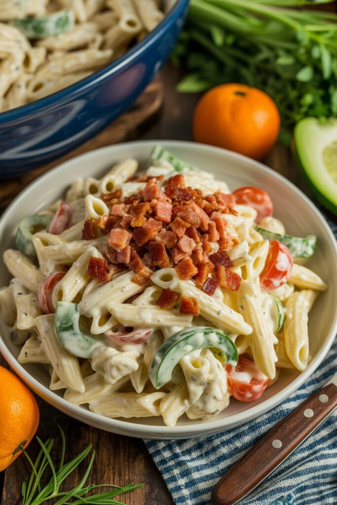 Chicken Ranch Pasta Salad Dinner
