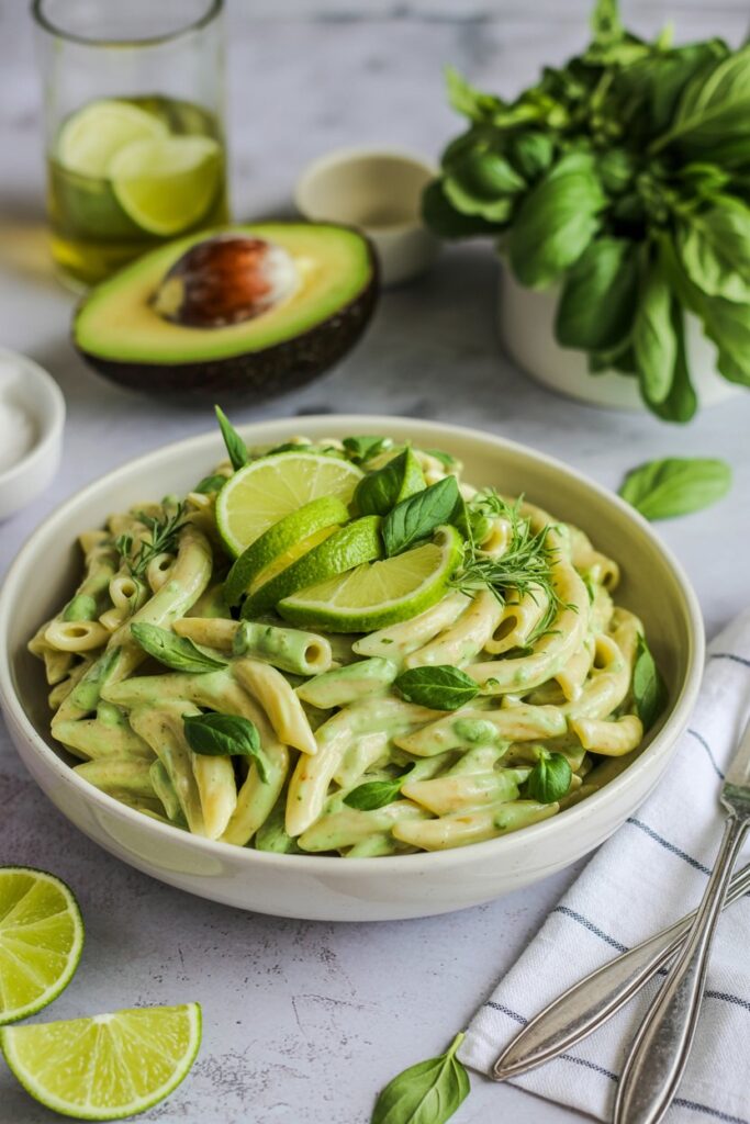 Creamy Avocado Pasta Salad
