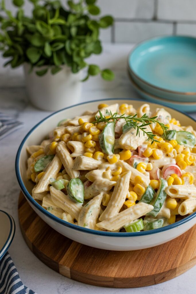 Creamy Ranch Chicken Pasta Salad