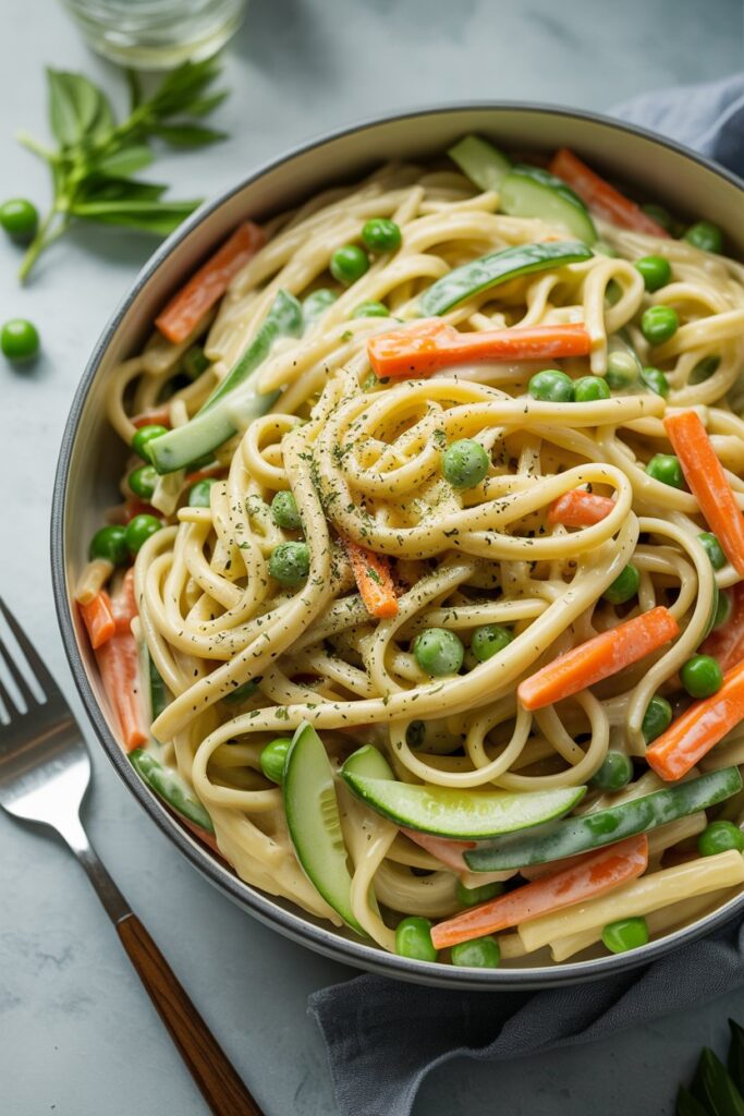 Creamy Ranch Veggie Pasta