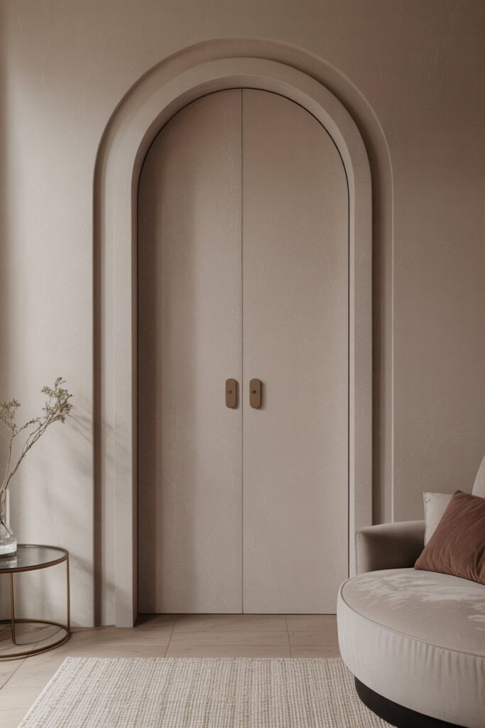 Arched Hidden Door Design