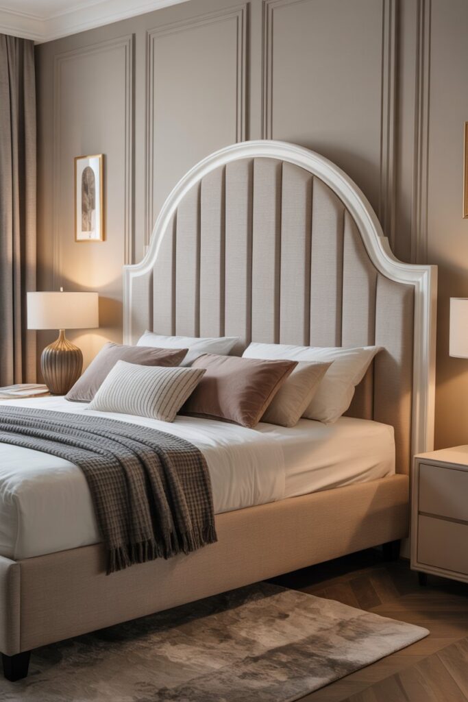 Arched Hidden Storage Headboard