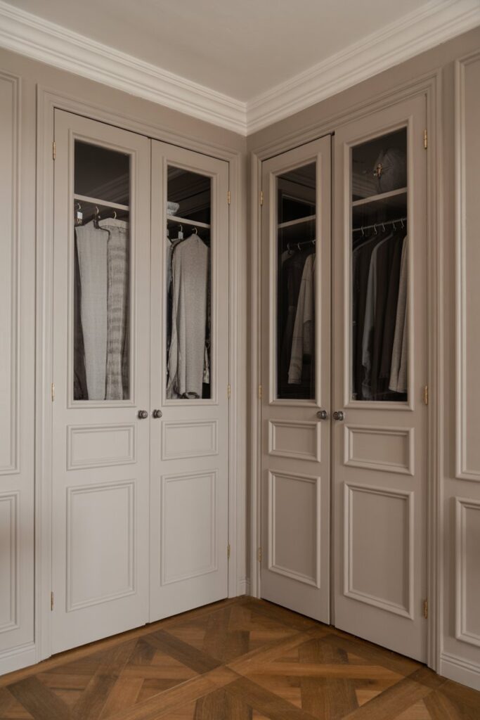 Double French Corner Closet Doors