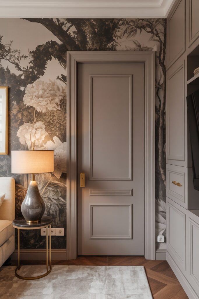 Wallpaper Camouflage Door