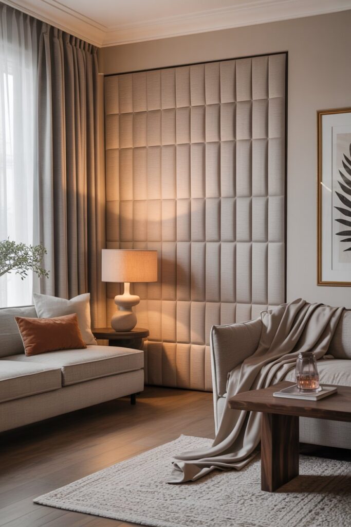 Fabric-Covered Sliding Wall Door