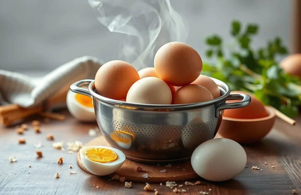 Recipe for boiling eggs