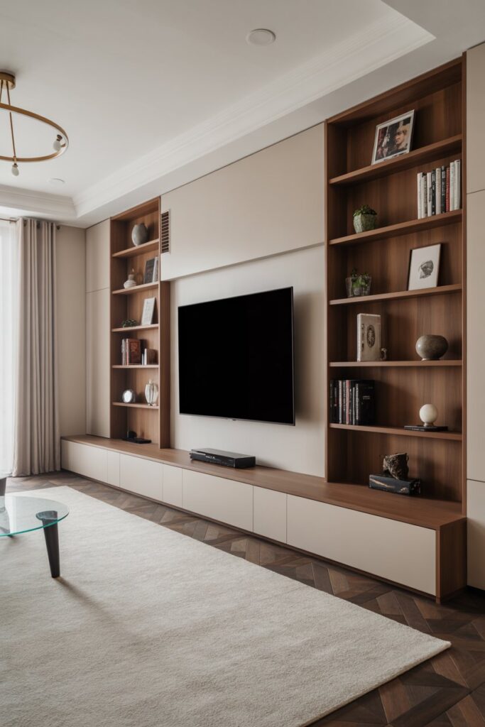 Floor-to-Ceiling TV Wall Storage