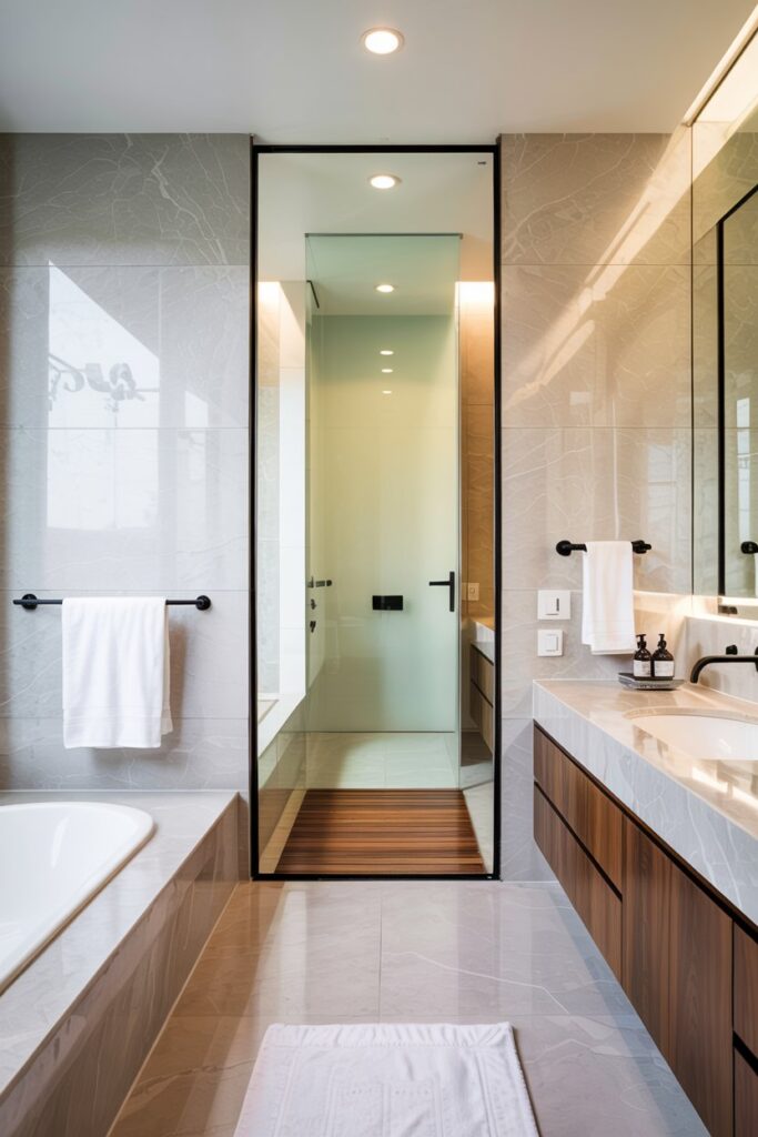 Mirror Hidden Bathroom Door