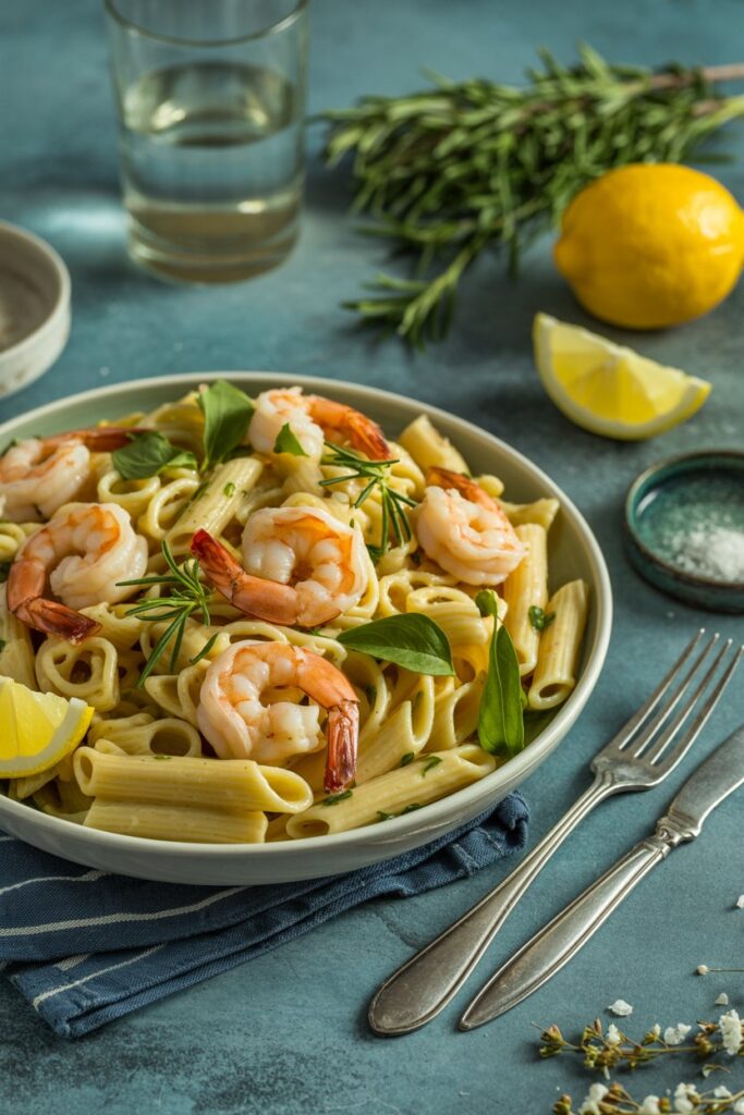 Garlic Shrimp Pasta Salad