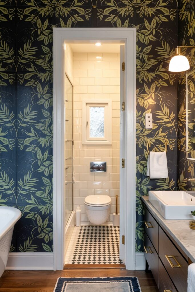  Wallpaper-Blended Hidden Door