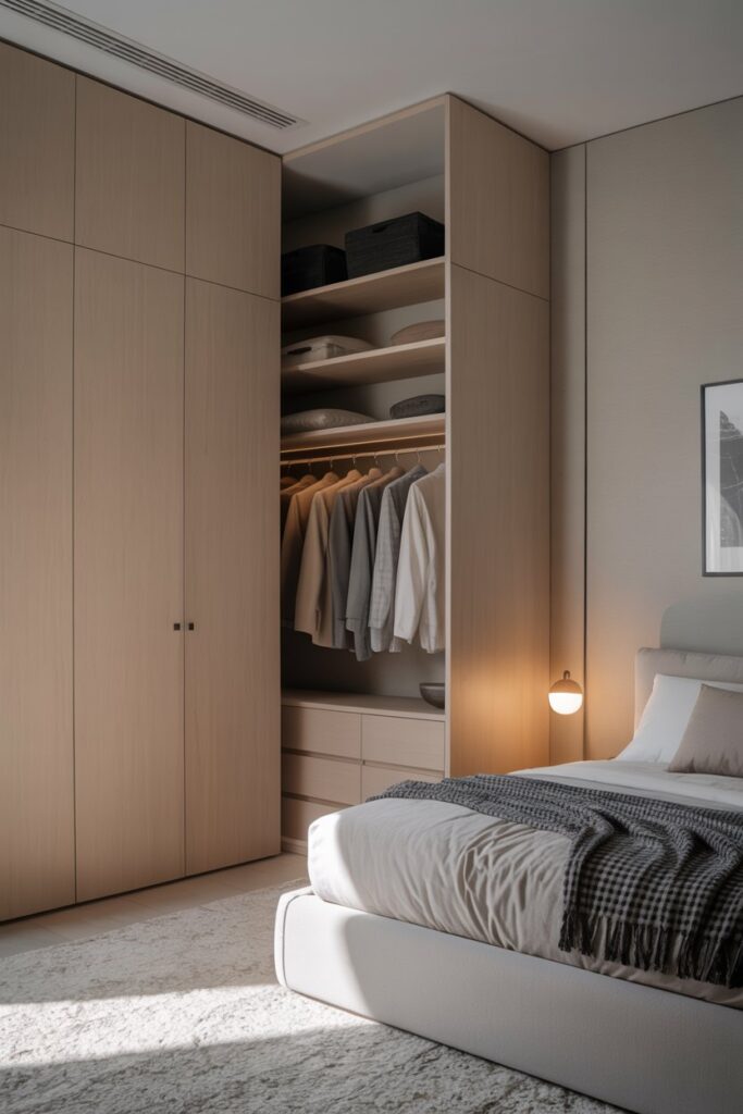 Hidden Corner Closet Wall