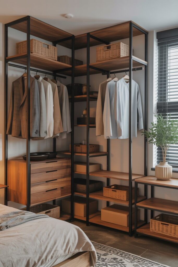 Industrial Style Corner Closet
