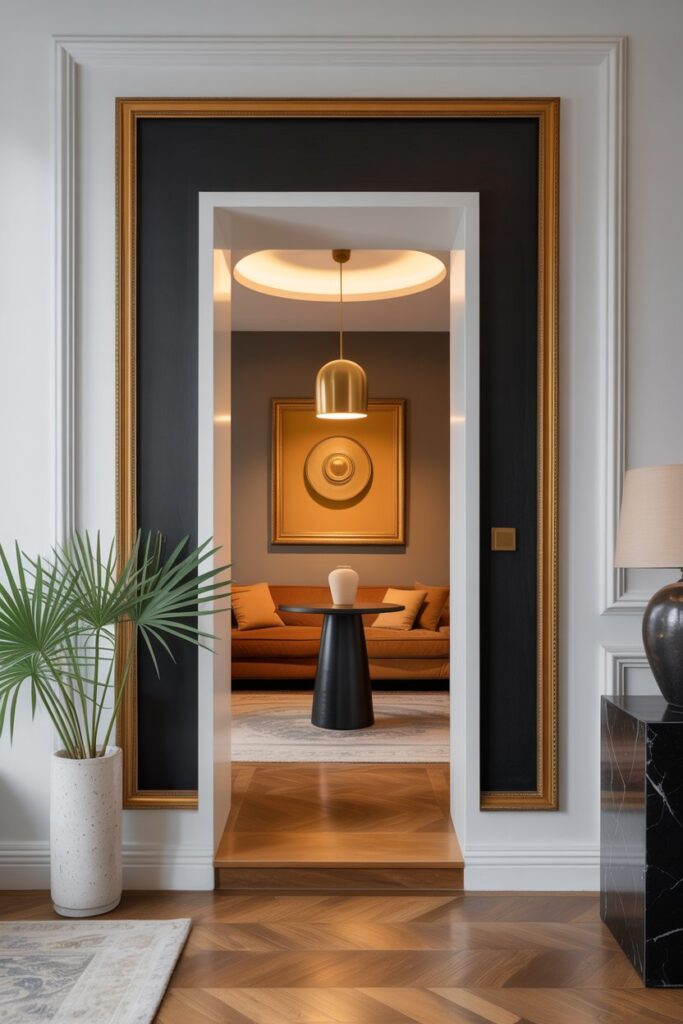 Hidden Door with Wall Art