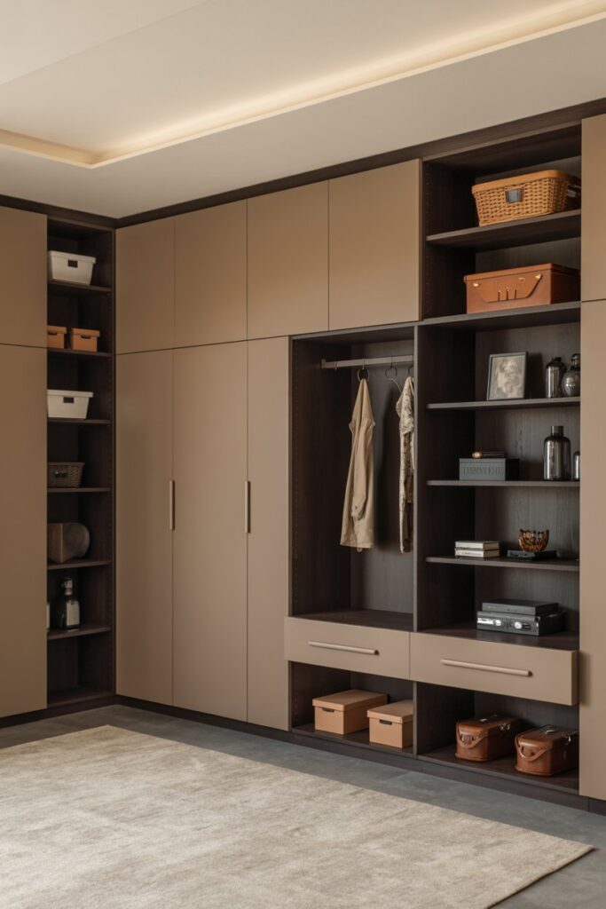 Hidden Storage Behind Garage Wall Panels