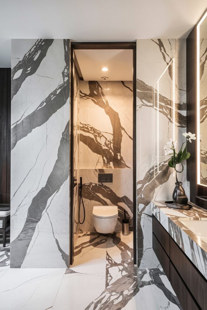 Marble Wall Hidden Door