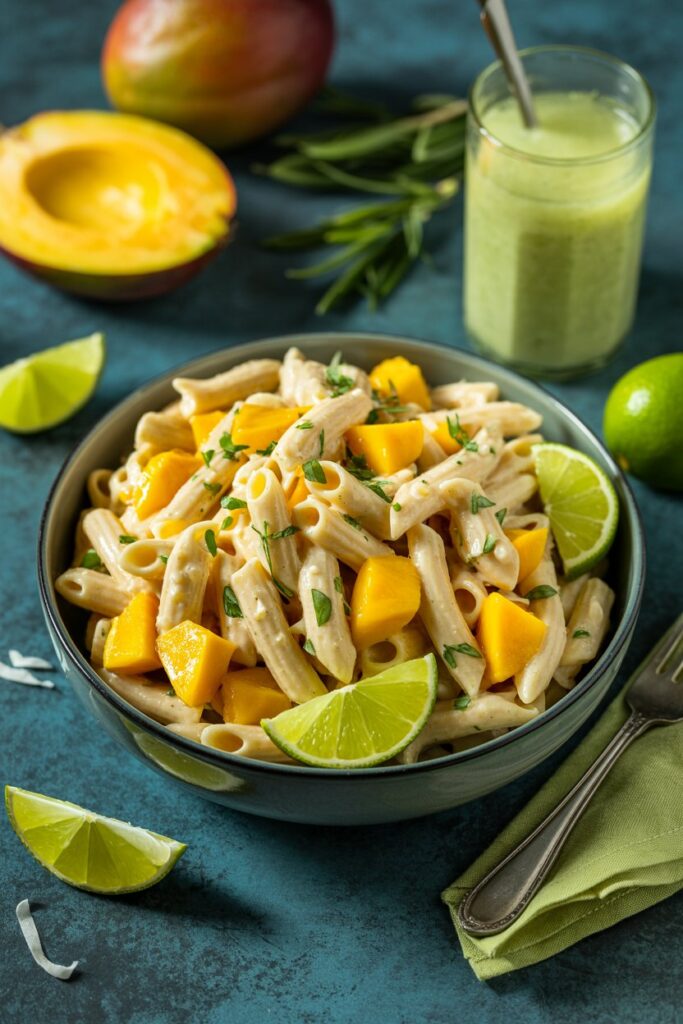 Mango Chicken Cold Pasta Salad
