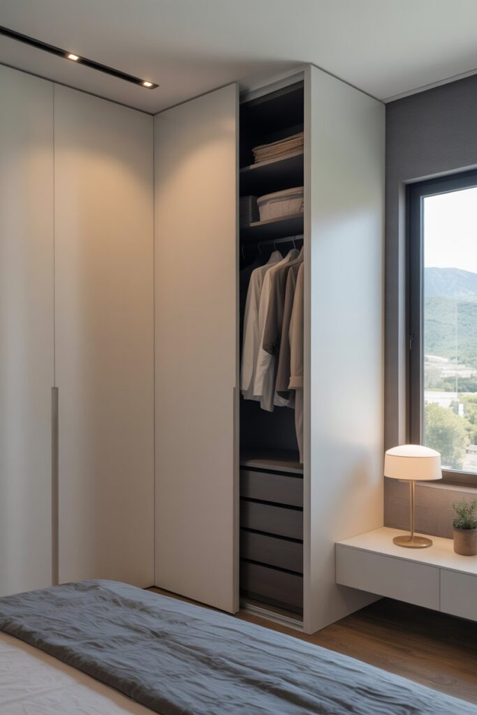. Pocket Corner Closet Doors