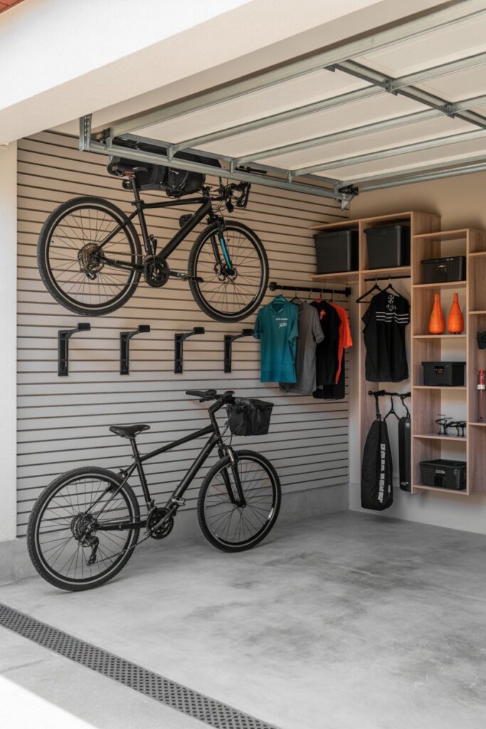 Hidden Bike Storage Wall