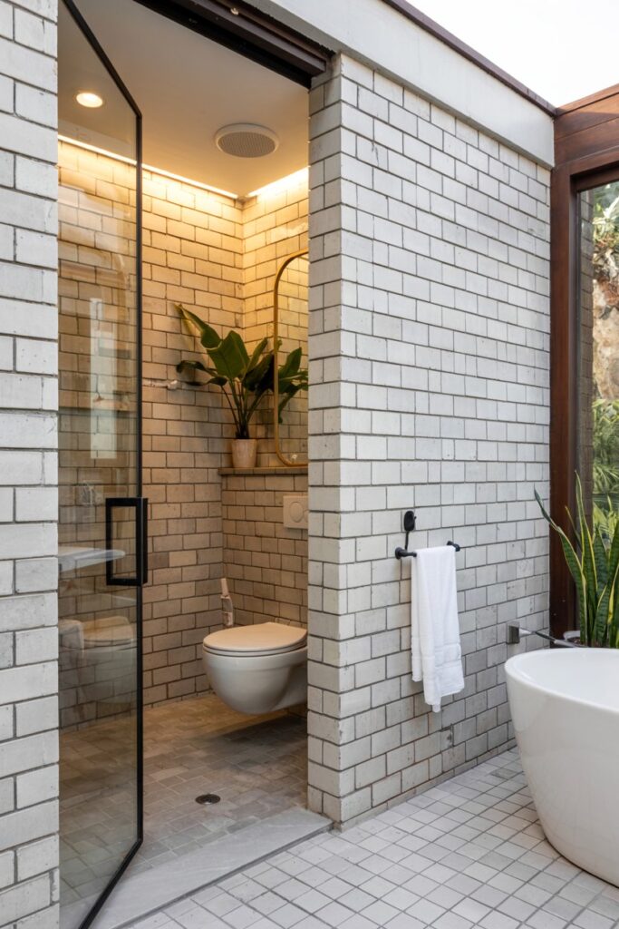 Tile-Blended Hidden Door Design